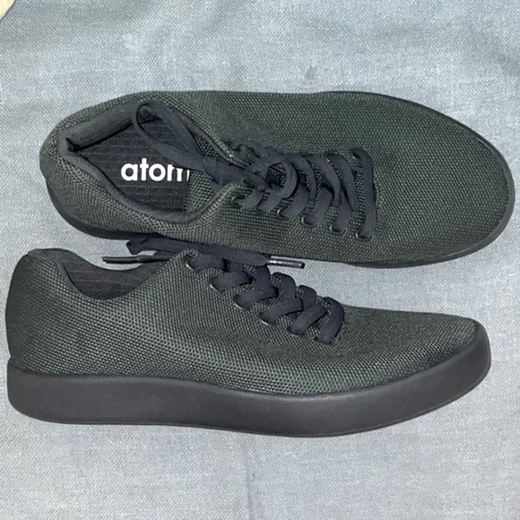 Atoms running shoes model 000 green athletic sneakers - Picture 4 of 15